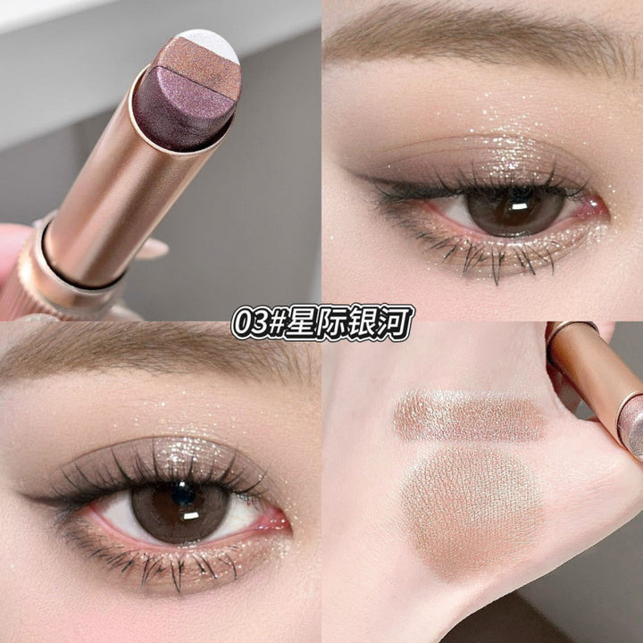 kakashow灵动明眸三色眼影棒一抹成妆珠光不易飞粉持妆渐变眼影