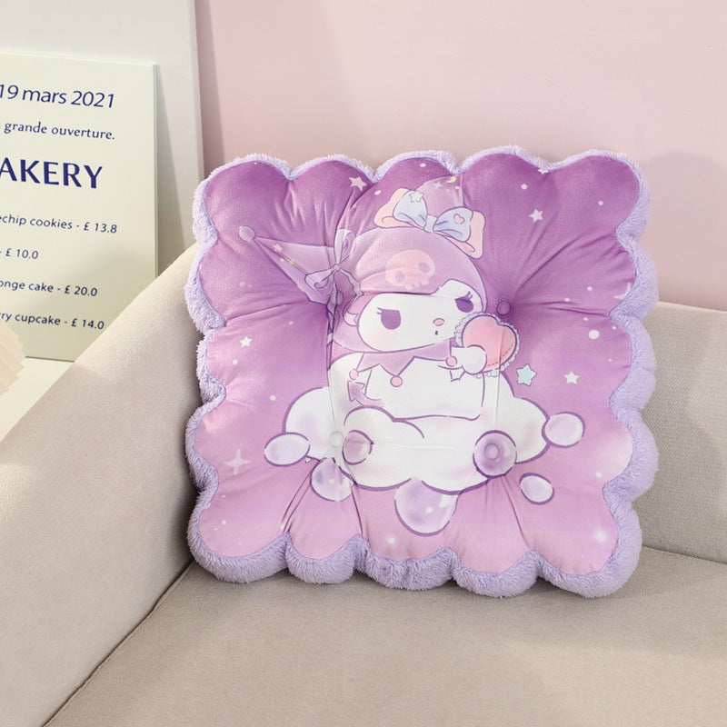 Cute Seat Cushion Office Student Flower Seat Cushion Winter Women