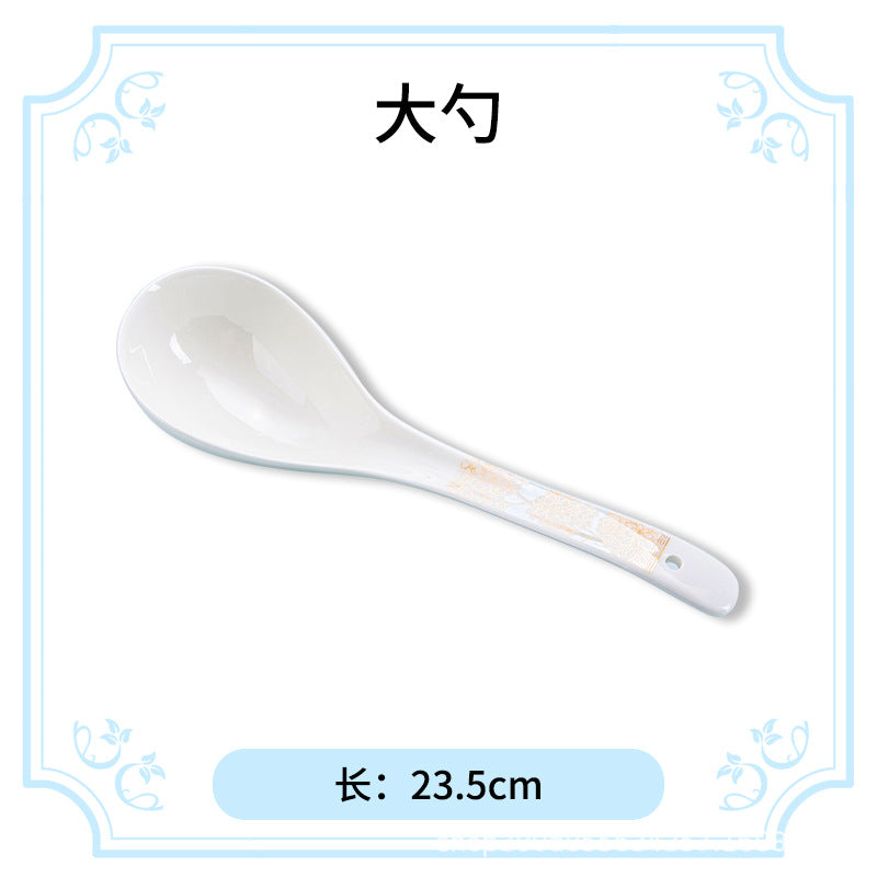 碗碟盘套装家用高温釉下彩景德镇骨瓷餐具套装陶瓷中式碗盘筷批发
