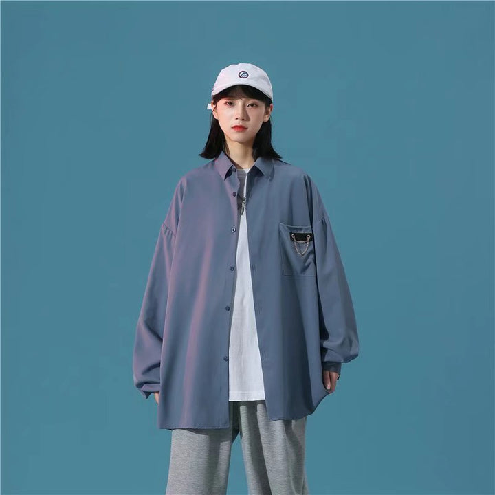 pureピュア衬衫男设计感棉质外套ins潮原宿风禁欲系男装2022新款