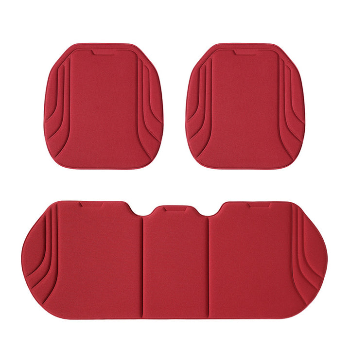 Seaweed Fiber Latex Car Seat Cushion 3-Piece Set – Breathable Anti-Slip Universal Car Seat Pad