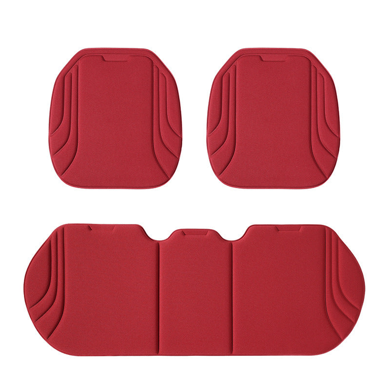 Seaweed Fiber Latex Car Seat Cushion 3-Piece Set – Breathable Anti-Slip Universal Car Seat Pad