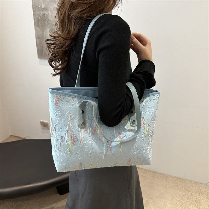 Handheld Large Capacity Tote Bag Women Fall/Winter New Casual Versatile Premium Feel Shoulder Bag