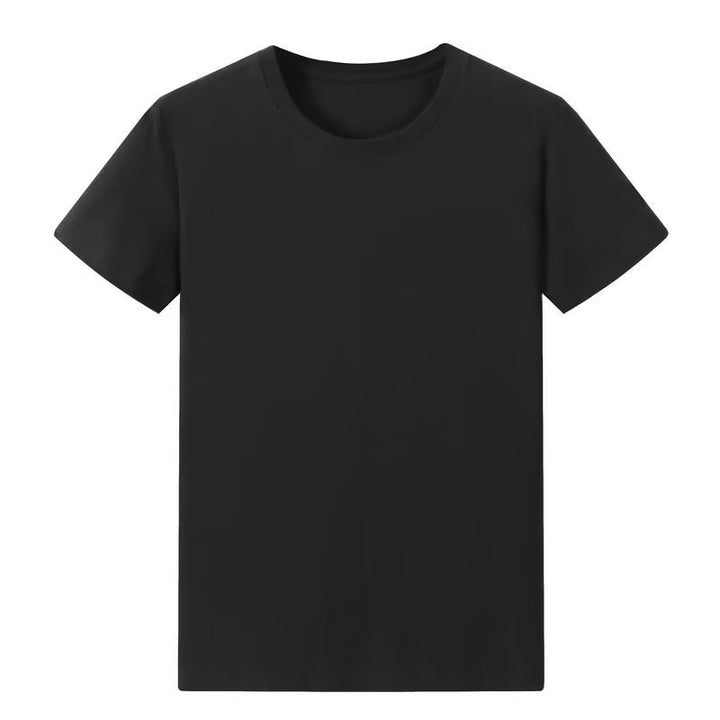 短袖T恤男士纯白色修身上衣服t桖纯色半袖内搭紧身打底衫外贸出口