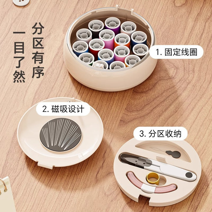 Magnetic Portable Sewing Kit – Compact Home & Dorm Needle & Thread Set