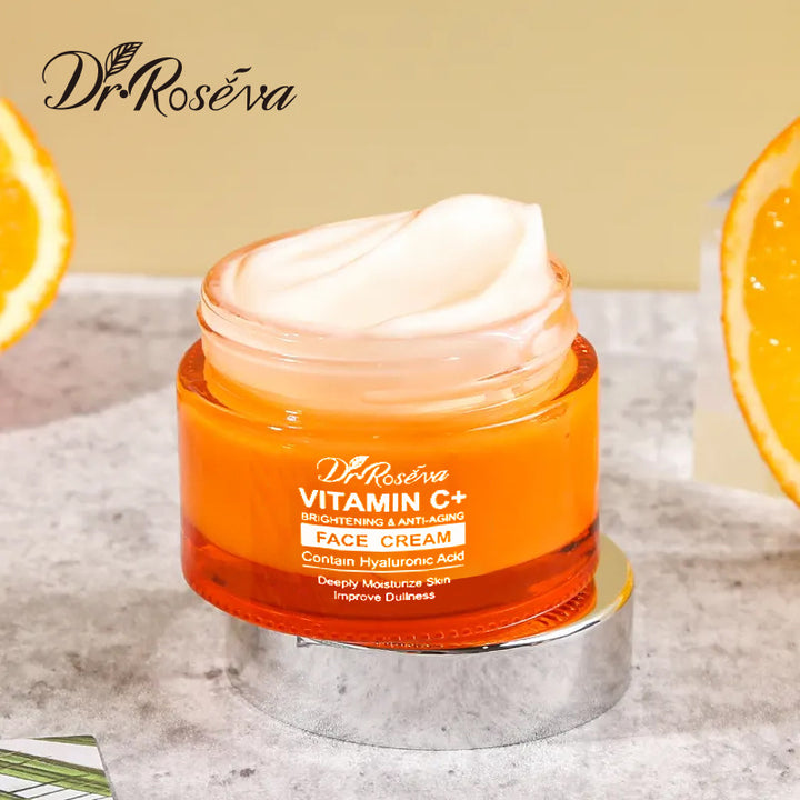 跨境维生素c面霜补水保湿素颜霜护肤品亚马逊爆款vitamin c cream