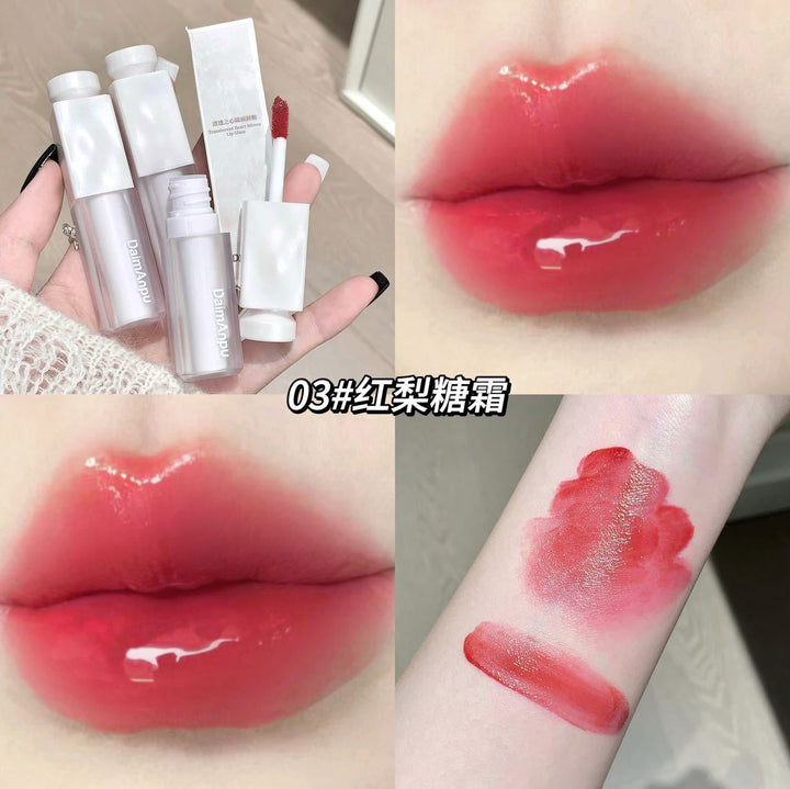DaimAnpu清透之心镜面唇釉素颜显白纯欲风嘟嘟唇防水不易掉色唇彩