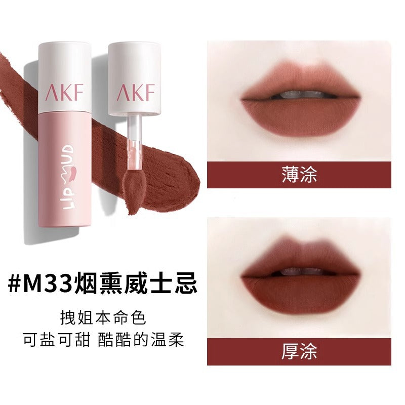 AKF唇泥唇釉显白口红平价学生秋冬小众品牌唇膏唇彩雾感唇妆多色