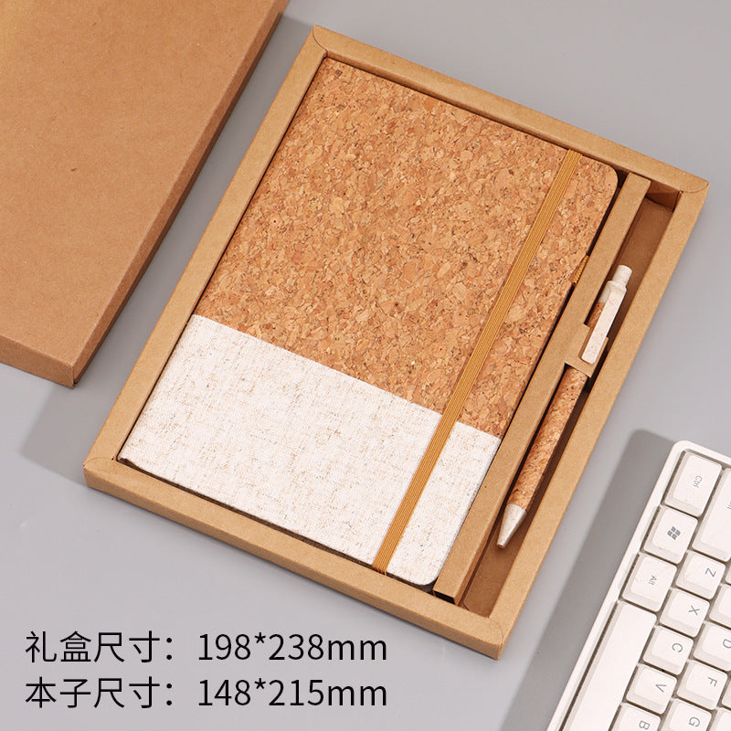 Eco Cork Notebook Gift Set with Logo – A 5 Notepad for Office & School Wholesale
