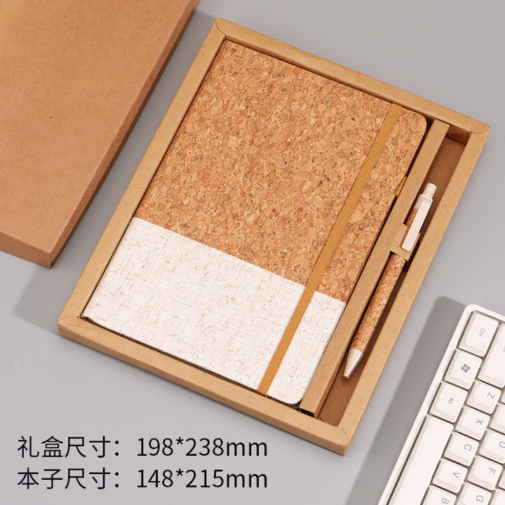 Eco Cork Notebook Gift Set with Logo – A 5 Notepad for Office & School Wholesale