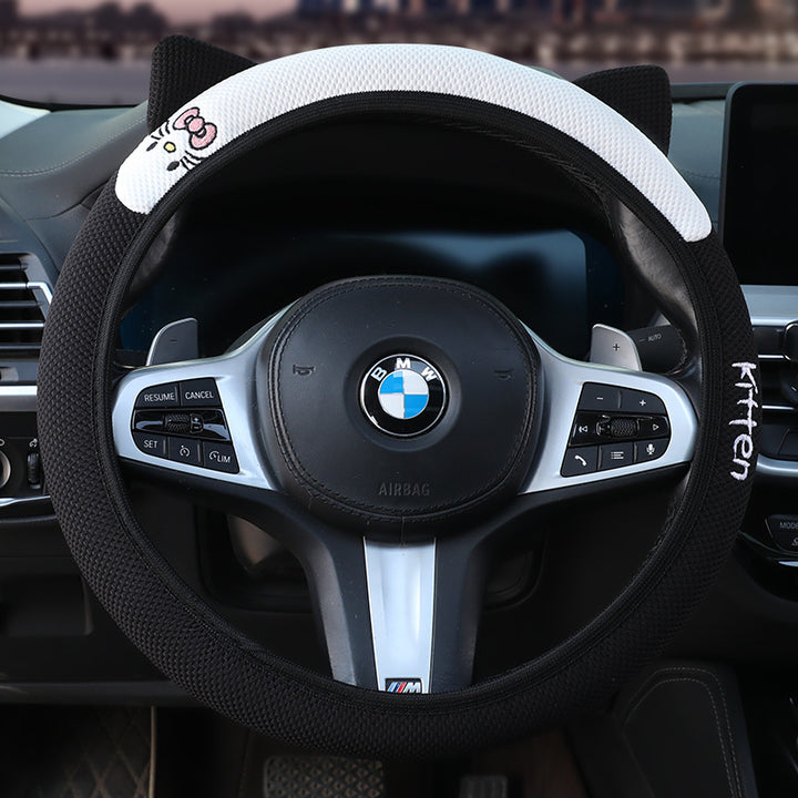 Grip Cover All Season Universal Cat Steering Wheel Cover Non Slip Moisture Wicking Breathable Drop Shipping