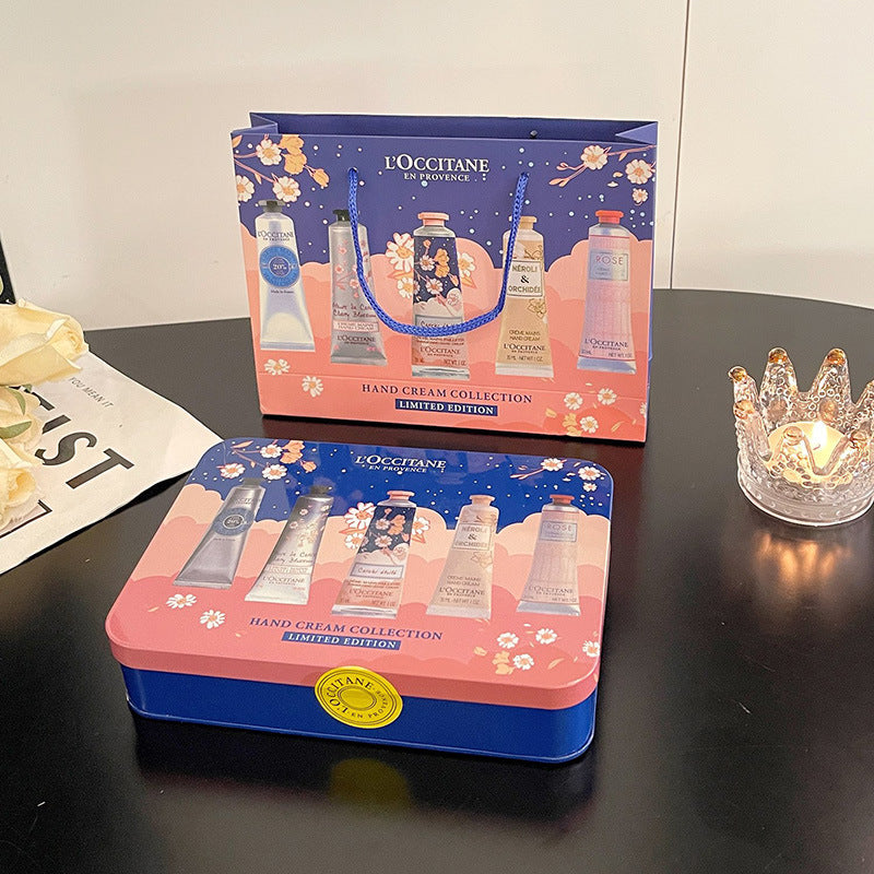 L'OCCITANE Hand Cream Starry Night Cherry Blossom Gift Box - Portable Hand Cream Set