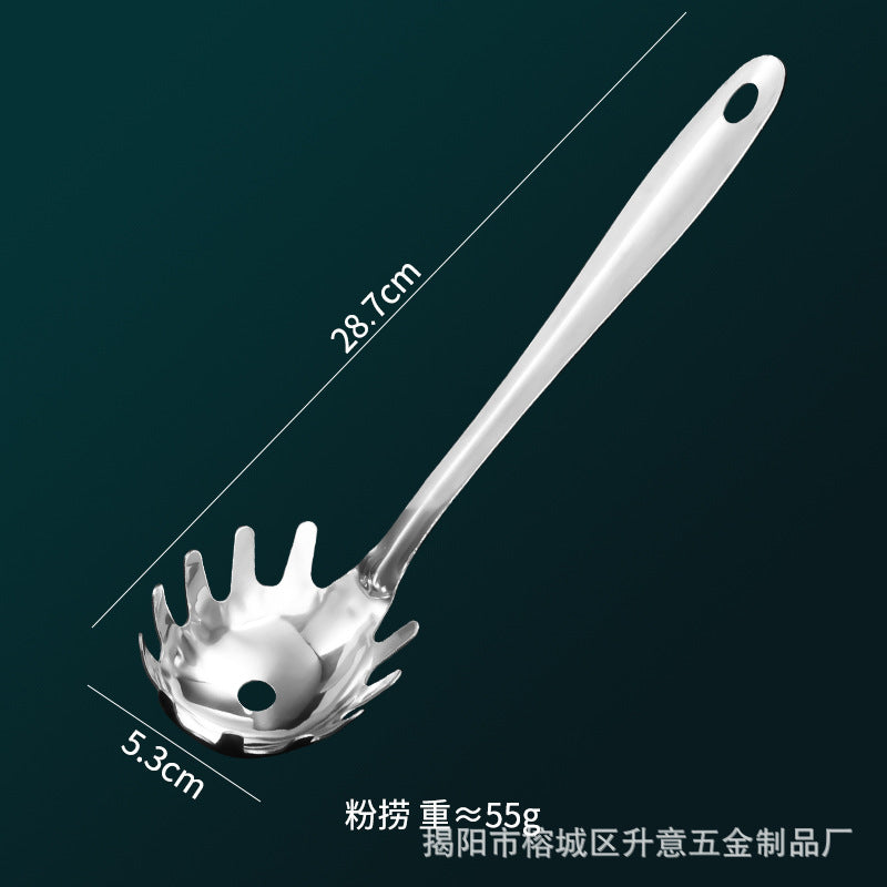 不锈钢锅铲汤勺漏勺家用厨房小厨具煎铲蛋糕铲分菜铲11件套套装