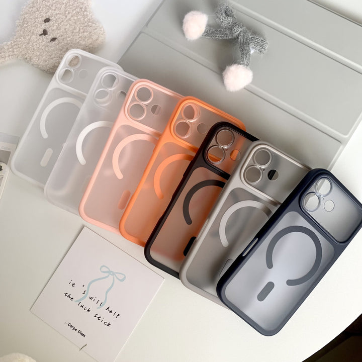 Soft Touch Mag Safe for iPhone17 pm Phone CaseiPhone16 Pro Max Frosted 15 pm Protective Case
