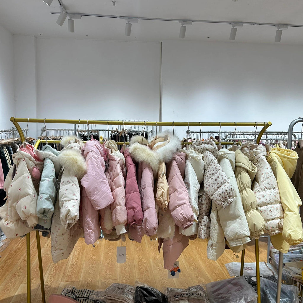 江南布衣jnby儿童羽绒服批发货源 24年新款冬季加厚外套棉衣批发