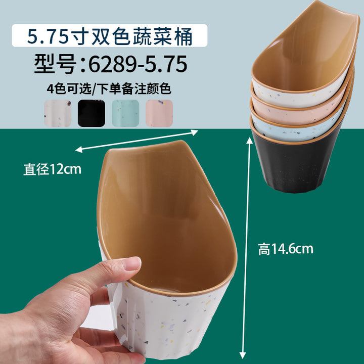 网红海鲜火锅店专用自选菜盘海底捞大排档同款RF芯片密胺餐具商用