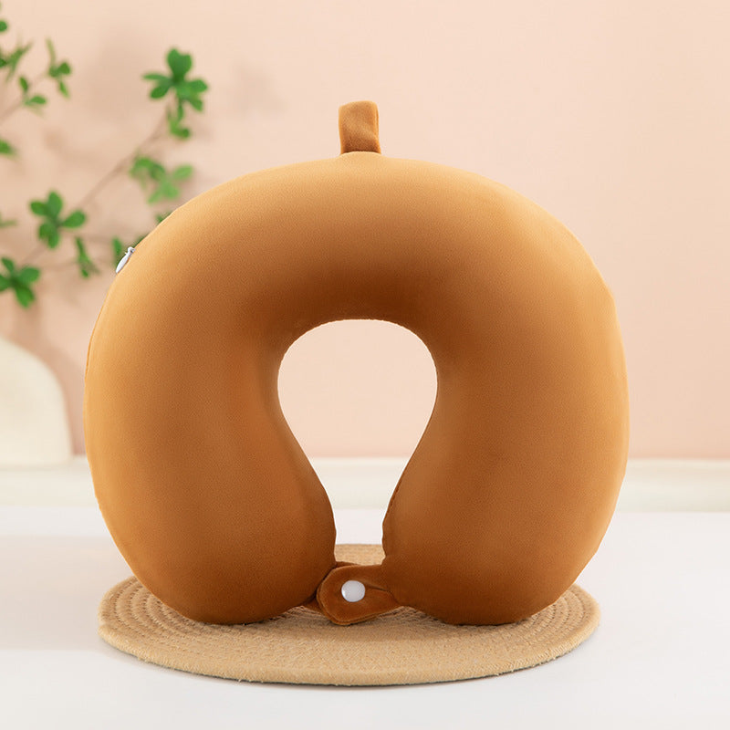 Memory Foam U Neck Pillow Travel Gift Logo