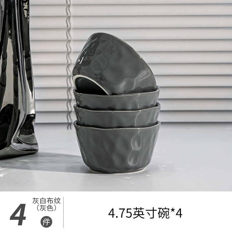釉下彩碗碟套装家用北欧ins风碗盘碗具碗筷2026新款高级感简约餐