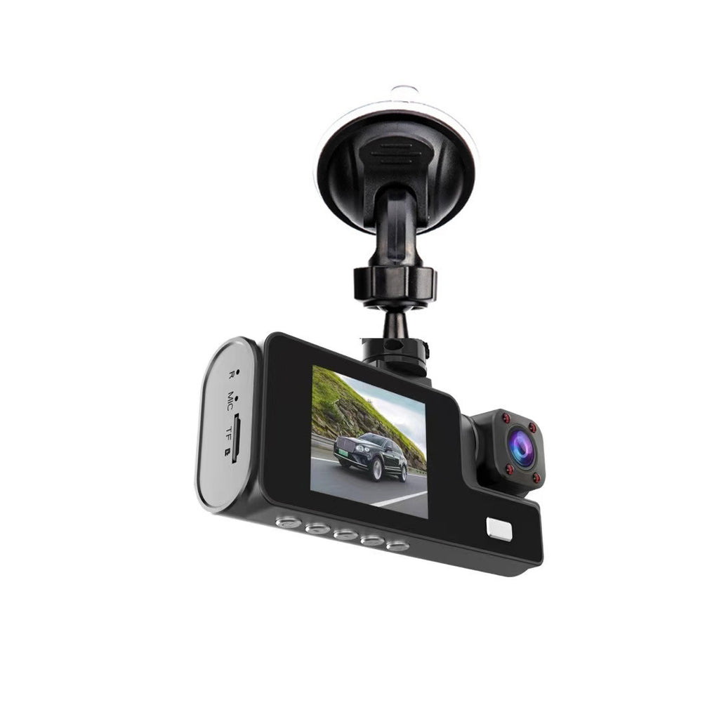 HD 3-Lens Wireless Car Dash Cam – Phone Connected No Data Required