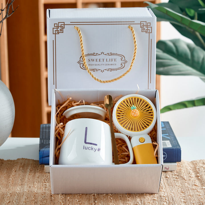 Cute Custom Souvenir Gift Set Ceramic With Gift Mug Gift Box