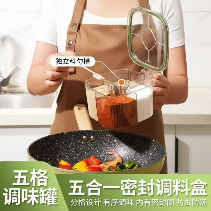 调料盒家用厨房调料罐组合套装一体多格盐味精胡椒收纳佐料调味瓶