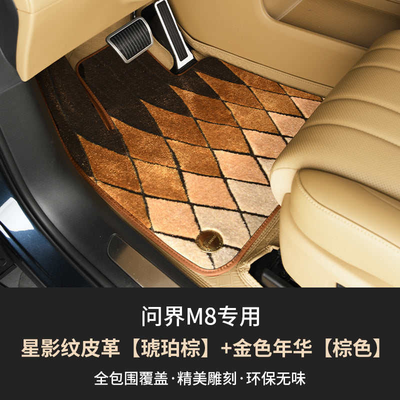 Compatible M 8 Foot Mat Interior Special Modified Carpet Car Foot Mat