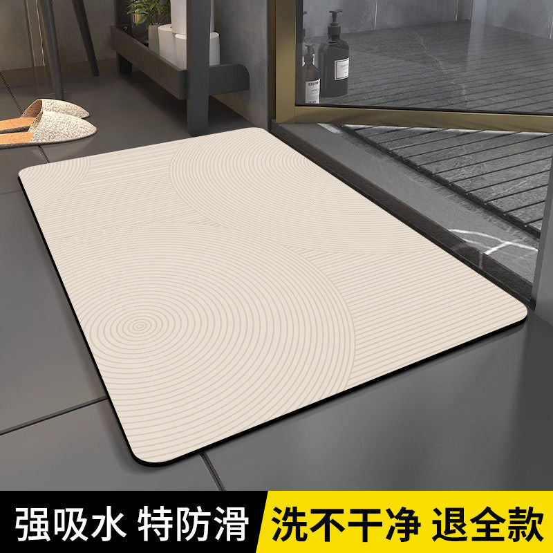 超强浴室吸水地垫硅藻泥速干毯洗澡淋浴房防摔防滑卫生间门口脚垫