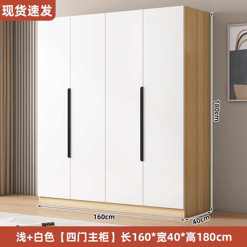 衣柜家用卧室型实木质儿童衣橱工厂直销简易组装出租房用经济柜子