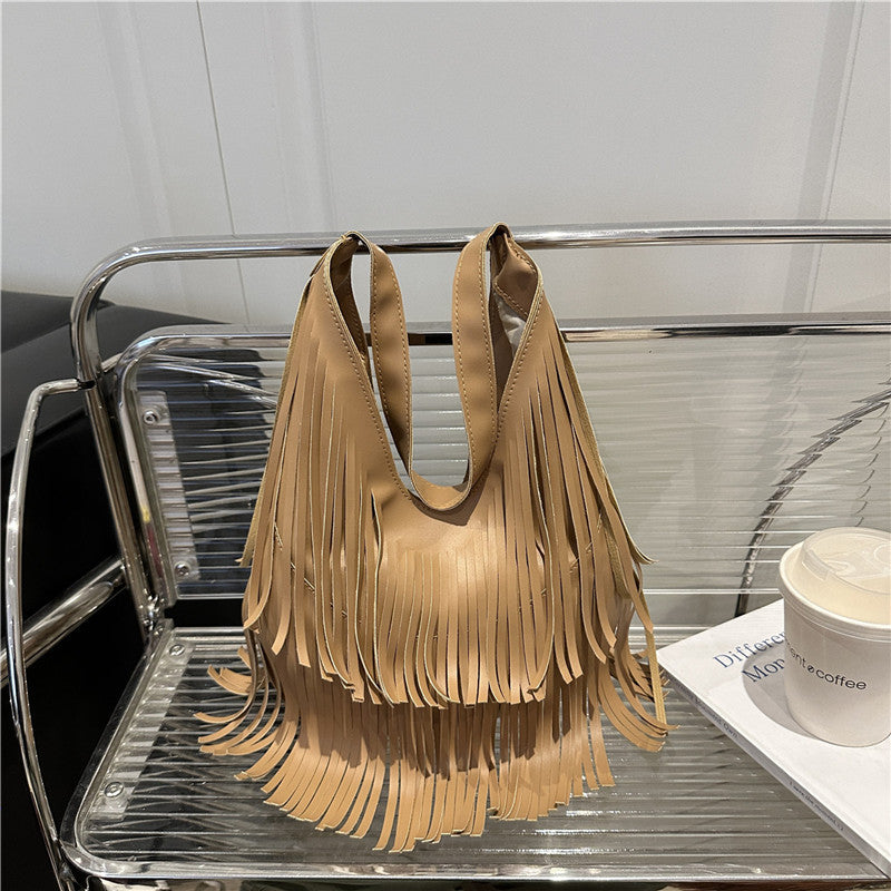 Casual Spring New Stylish Minimalist Large Capacity Vintage Underarm Tote Shoulder Bag