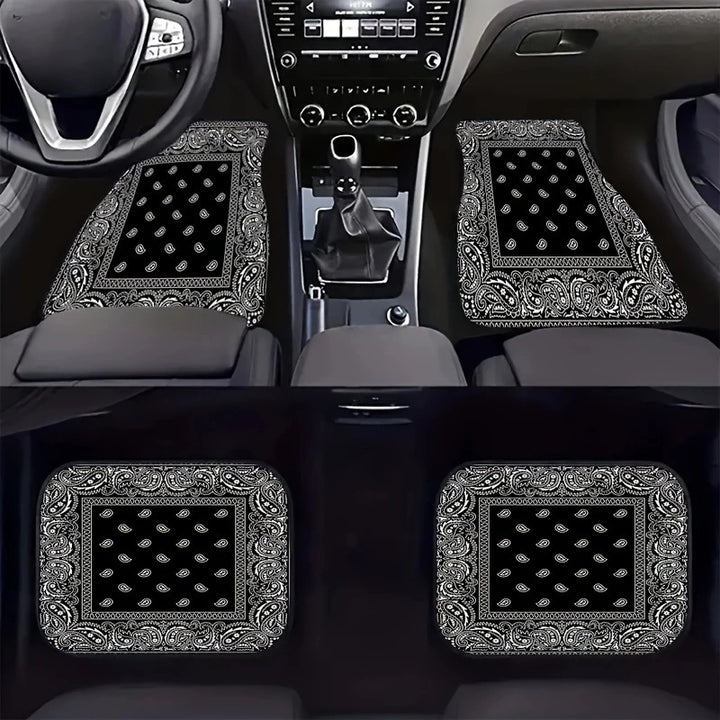 Vintage Car Foot Mat Carpet 4 Piece Set Stain Resistant Floor Mat TEMUFoot Mat Wholesale
