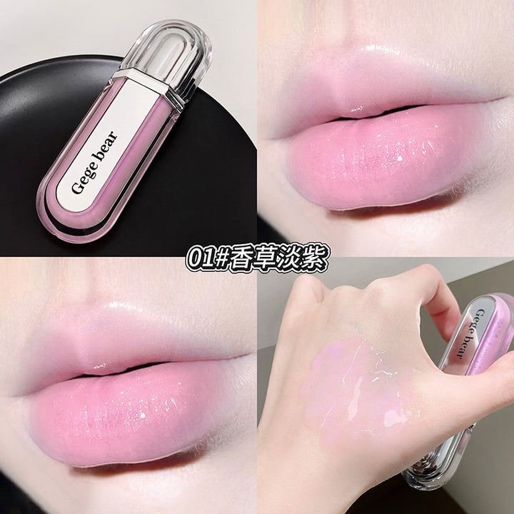 Gege bear戈戈小熊水感润泽保湿唇蜜纯欲裸色女生显白口红