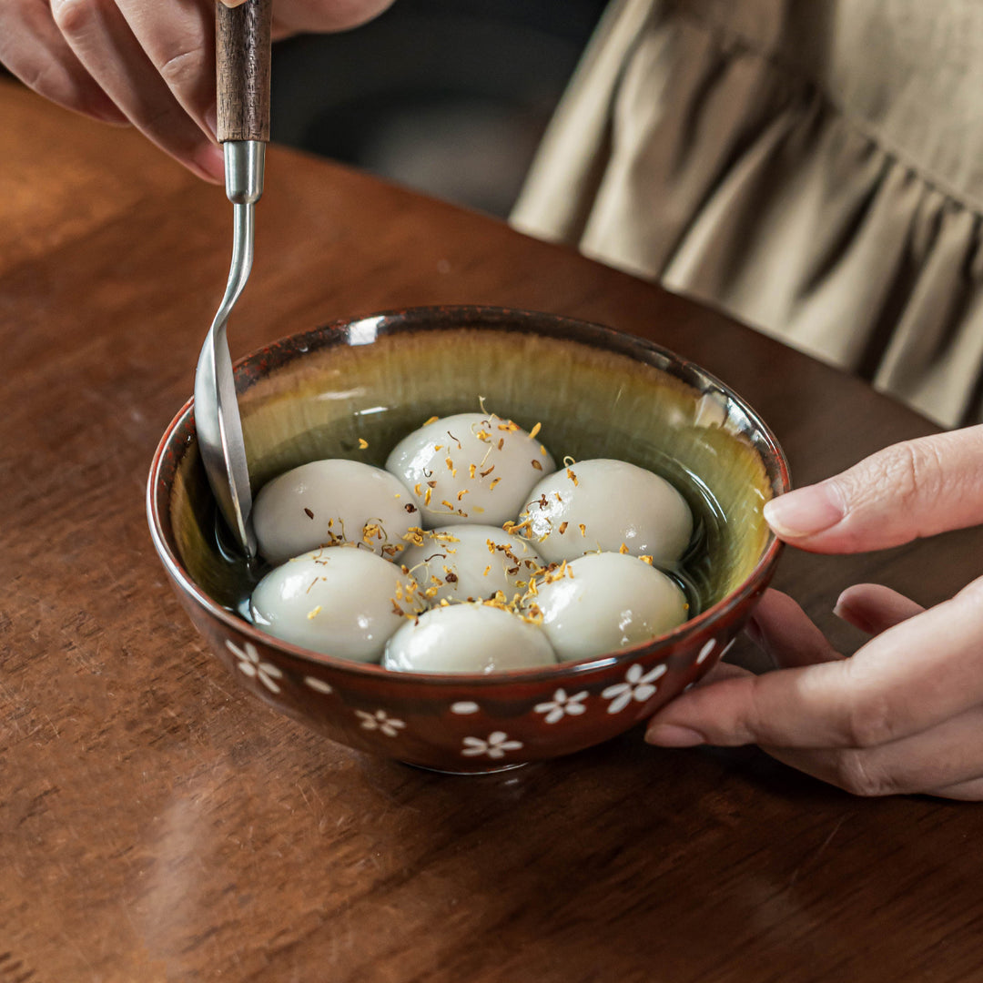 Japanese Sakura Ceramic Bowl