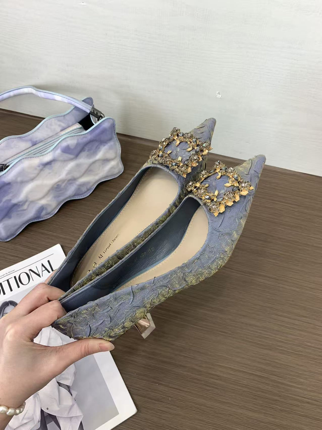 绝美高跟鞋女高级感小香风凉鞋夏季鞋子尖头气质百搭新款小众单鞋