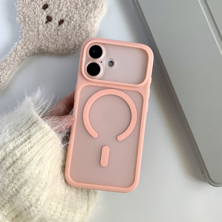 Soft Touch Mag Safe for iPhone17 pm Phone CaseiPhone16 Pro Max Frosted 15 pm Protective Case