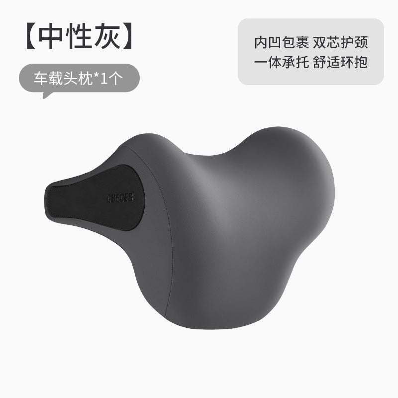 新款汽车头枕腰靠车用记忆棉靠垫腰垫腰枕护颈枕电动按摩枕头批发