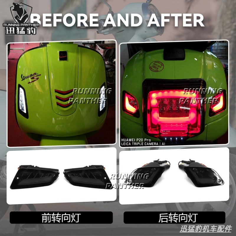 摩托车配件改装Vespa GTS150/250/300 GTV250LED前后转向灯信号灯