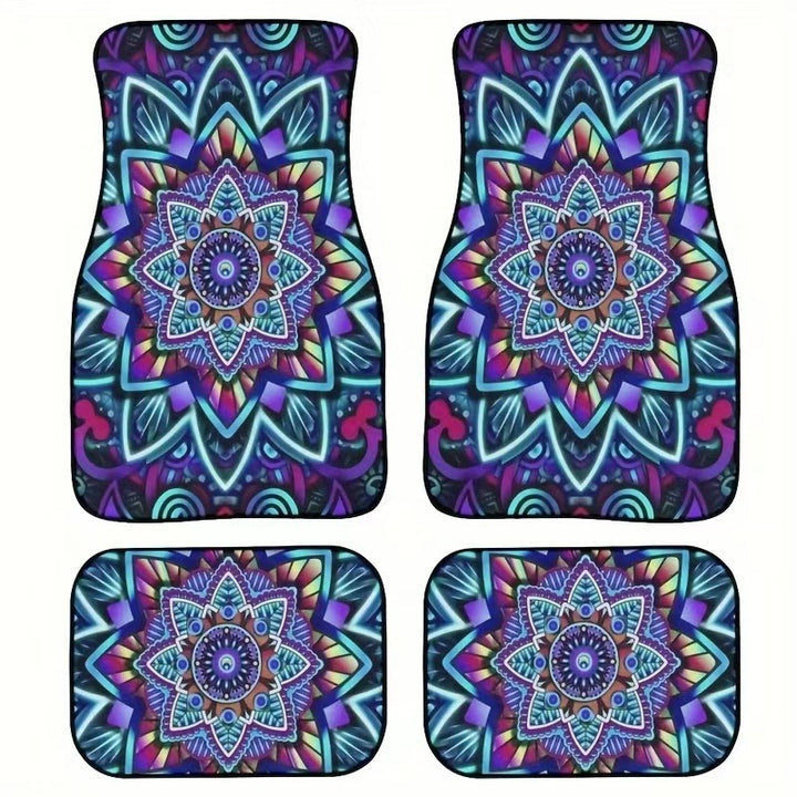 TEMUNordic Vintage Car Foot Mat Carpet Carpet 4 Piece Set Stain Resistant Floor Mat Wholesale Drop Shipping