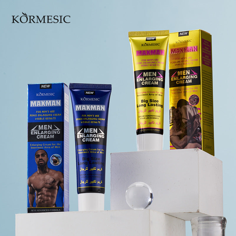 KORMESIC跨境男士持久私处按摩膏霜护理cream全英文劲能按摩油