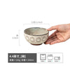 米饭碗家用陶瓷圆形日式小碗甜品碗餐具批发厨房轻奢复古6寸饭碗