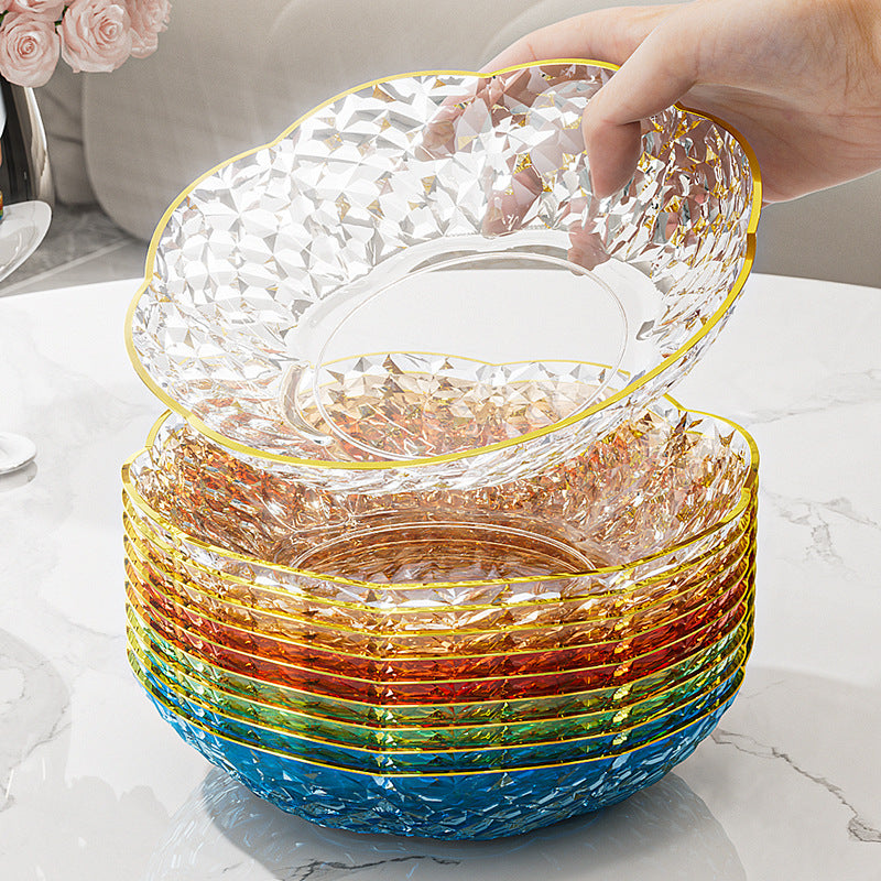 Luxury Fruit Plate with Bow Detail - High-End Living Room Decor & Candy Tray