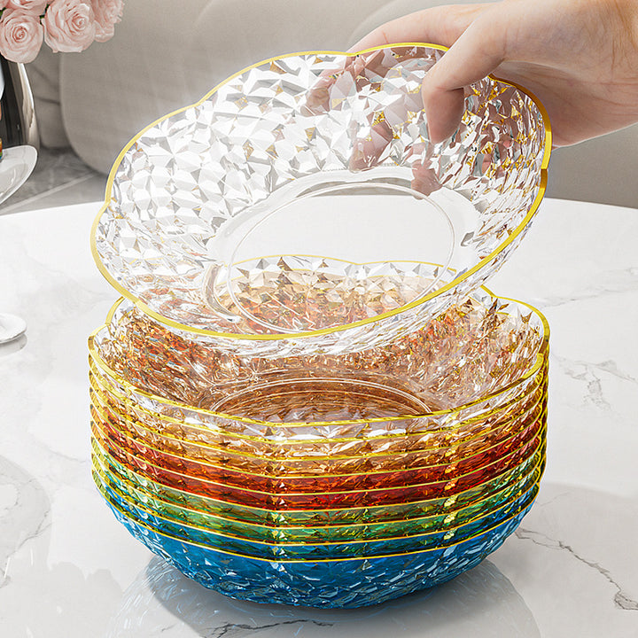 Luxury Fruit Plate with Bow Detail - High-End Living Room Decor & Candy Tray