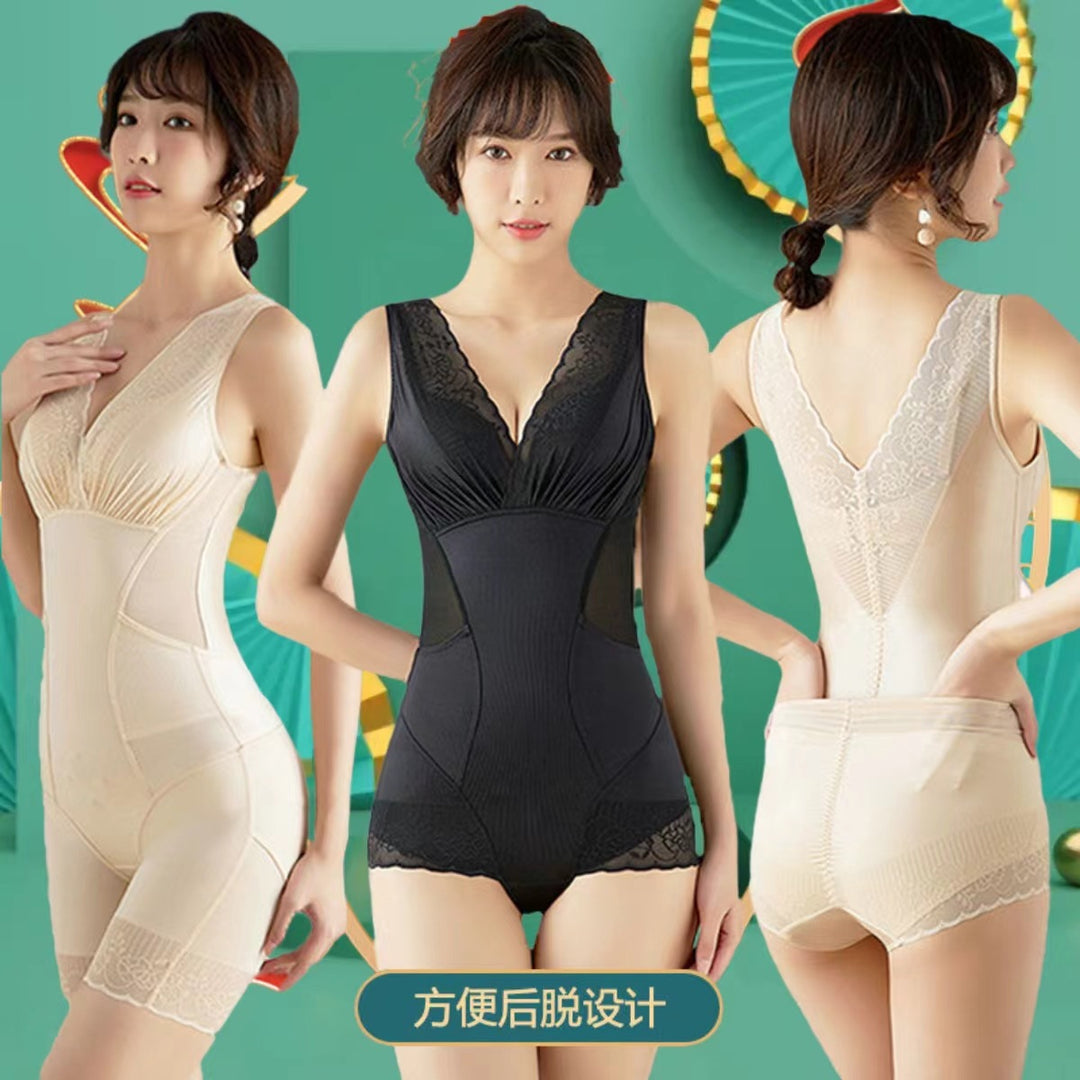 经典款美人传计女士连体衣束腰塑形美体后脱养护合跨塑身连体衣女