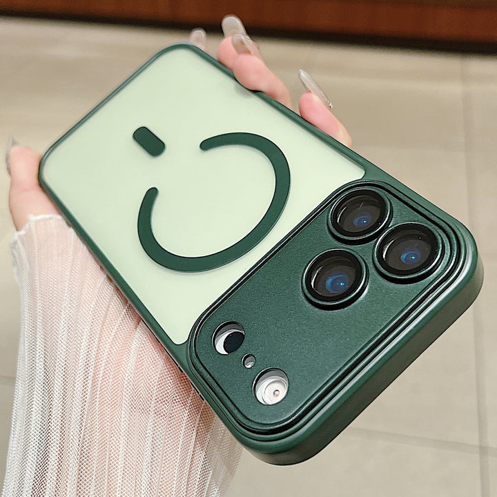 For iPhone17 promax Mag Safe iPhone 16 pm Full Coverage Shockproof Frosted Phone Case
