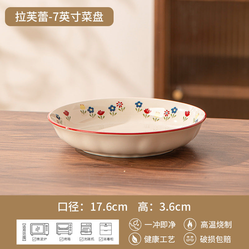 New Bowl & Plate Set Premium Design Ceramic Wedding Newlywed Gift Tableware Bowl Home Small Tableware