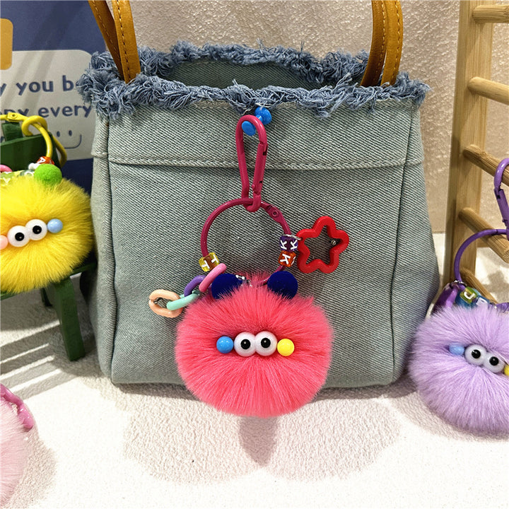 Cute Keychain Creative Plush Doll Hanging Student Plush Toy Gift