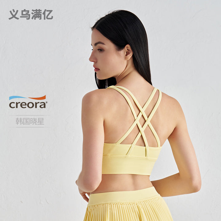 运动内衣女跑步防震秋季外穿美背健身bra背心专业训练瑜伽服文胸