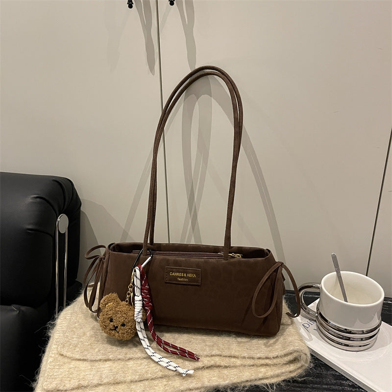 韩系复古豹纹腋下包包女秋冬新款时尚百搭高级感通勤单肩手提包