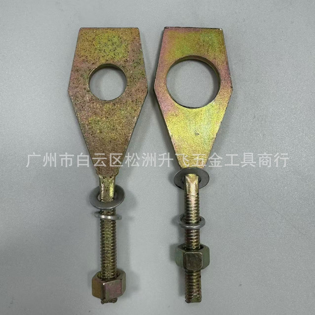 DY90/DY100厚太阳摩托车鱼尾 后拉 拉链丝调链器 千斤 链条螺丝