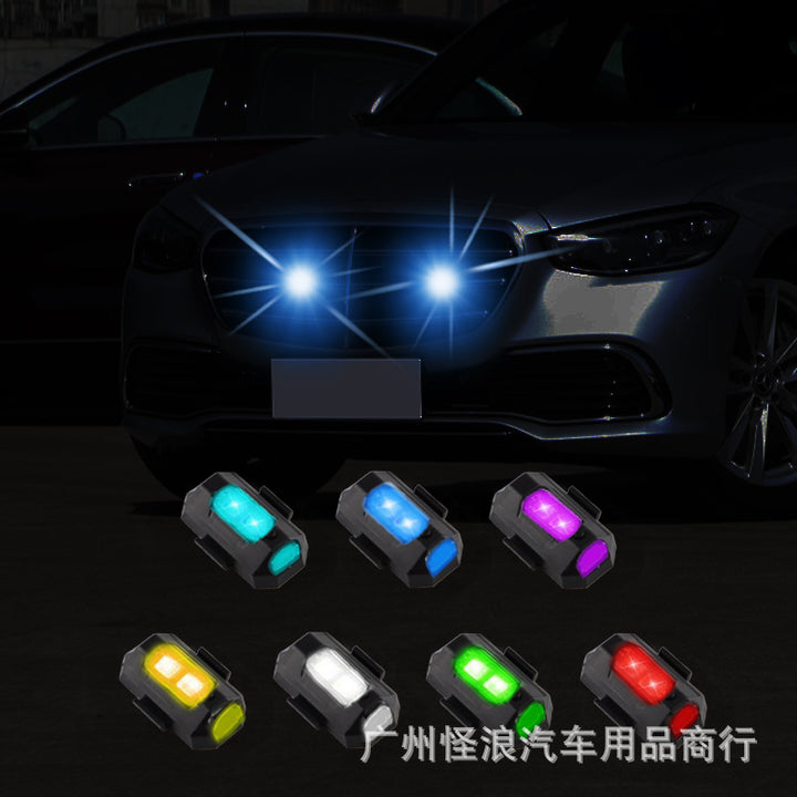 Motorcycle RGB Strobe __NS 98__plane Flash Light – Magnetic Vibration Anti-Theft 7-Color __NS 73