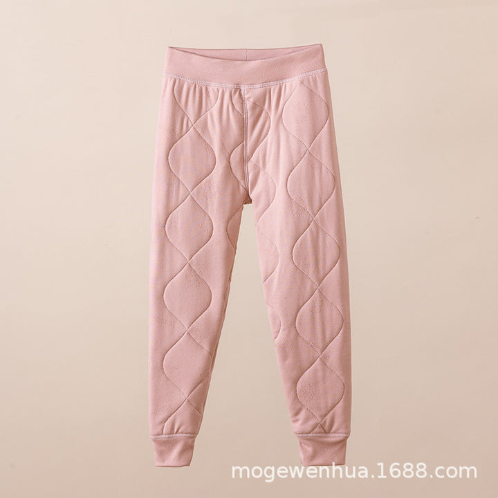 儿童保暖裤小棉袄冬季套装校服神器男女童棉服棉裤中大童冬装棉衣